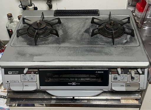 都市ガス両面焼きグリルタイマーガスコンロ大阪ガス (ma) 四条畷の調理 