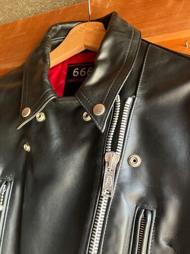 schott 666 サイズ:32 ダブルライダースジャケット