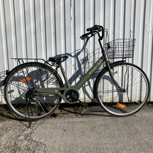 中古　自転車　カーキ✖️ブラック　27インチ