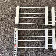 隙間収納棚 ホワイト 12cm/28.5-43㎝　2個セットの画像