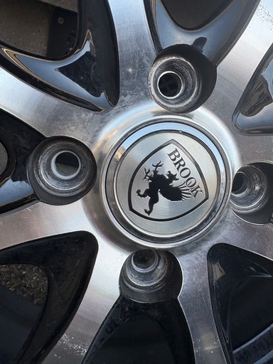 【バリ溝 美品】BROOK 14in 4.5J +45 PCD100 グッドイヤー アイスナビ7 155/65R14 N-BOXなど