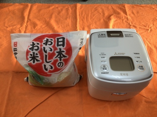 三菱IHジャー　炭炊釜　NJ-SE069  0.63L   高年式　2kお米サービス付き