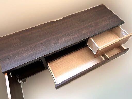 【自社配送は札幌市内限定】NITORI/ニトリ テレビ台 ローボード ランダム 140LB ダークブラウン系 中古品 倉庫保管品