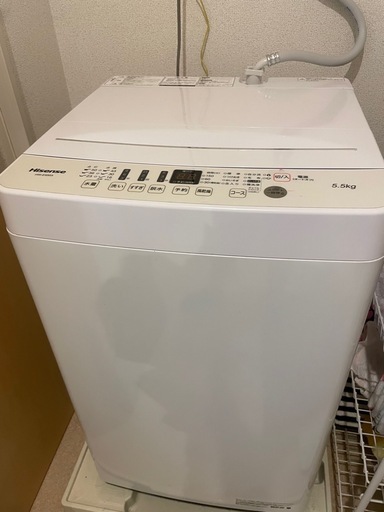 美品✨洗濯機(Hisense) (きむら) てだこ浦西の生活家電の中古あげます 