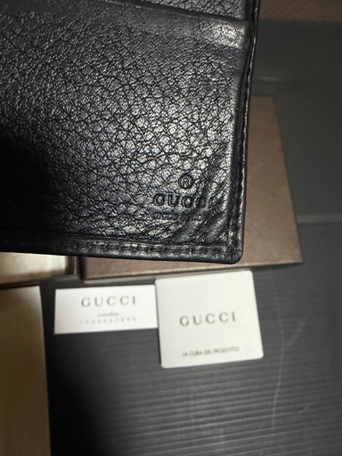 GUCCI GUCCISHIMA LEATHER MONEY CLIP WALLET グッチ レザー マネークリップ  財布 ヴィンテ