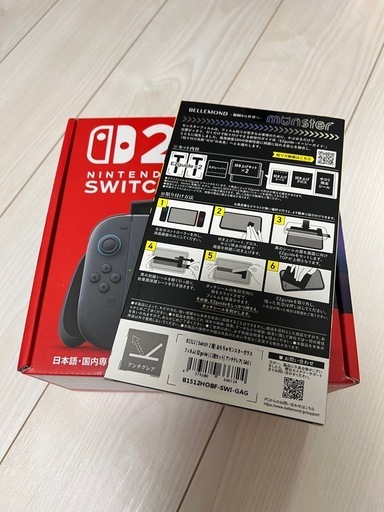 新品Switch2本体＋保護フィルムセット　スイッチ2