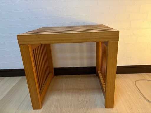 新品　竹ベンチ二脚セット