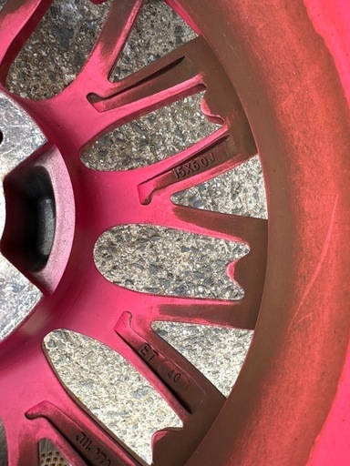 片付けの為 15インチ 和道桜ホイール