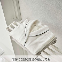 【未使用】山崎実業 タオルハンガー／タオル掛け（浴室ドア用）の画像