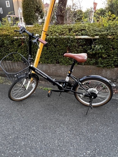 【走行良好】フォルクスワーゲン 折りたたみ自転車 20インチ 6段変速（譲渡証明書あり）