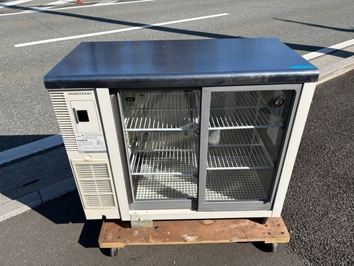 ■中古品 ホシザキテーブル形冷蔵ショーケース RTS-90STB2 2014年 150L 900ｘ450ｘ800ｍｍ 動作問題なし 厨房■