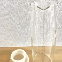 無印良品　耐熱ガラスピッチャー 1L フタ付の画像