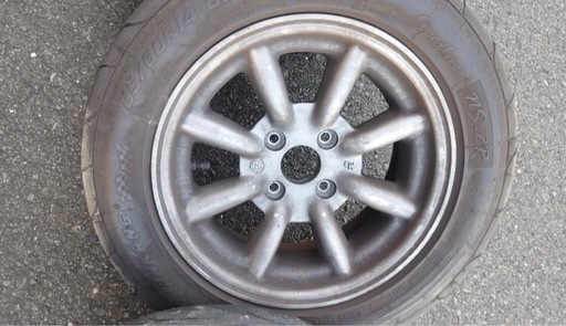 ワタナベ　エイトスポーク 14インチ　PCD100 4穴　6j　＋20 マグホイール　