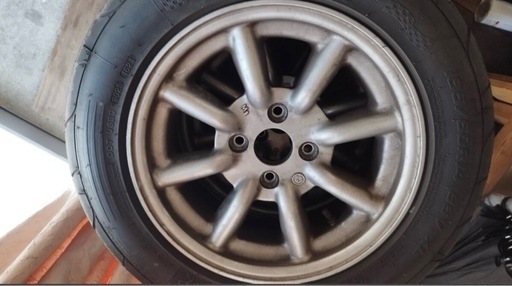 ワタナベ　エイトスポーク 14インチ　PCD100 4穴　6j　＋20 マグホイール　