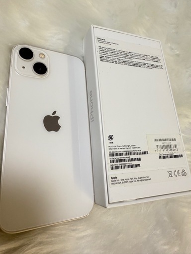 iphone 13 256GBホワイト 国内版 SIMフリー バッテリー100%
