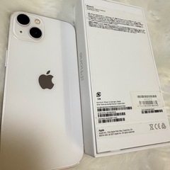 iphone 13 256GBホワイト 国内版 SIMフリー バッテリー100%の画像