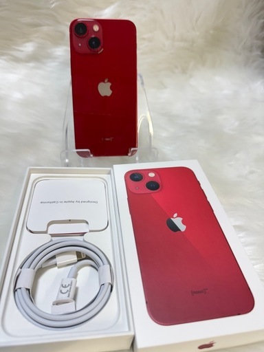 iphone 13mini 256GBレッド SIMフリー バッテリー100%