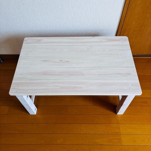 オーダーメイド】桧（ひのき）無垢材 センターテーブル（横80cm 