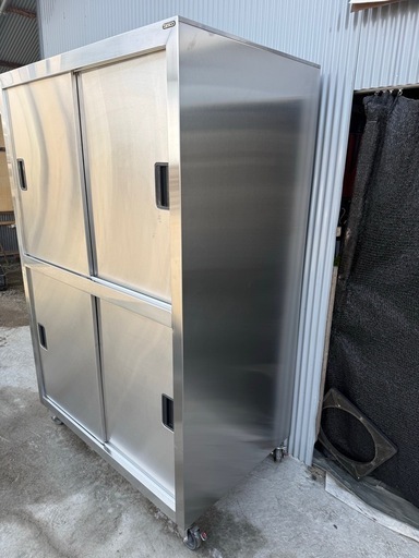170cm×120cm×75cm ロック付きキャスター タニコー 業務用 食器棚 戸棚 厨房機器