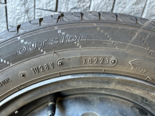 155/65R14    エナセーブEC204 2023年　スチールホイール付　NBOX
