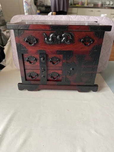 車箪笥 車付タンス 天然木 和箪笥 民芸家具 中古品