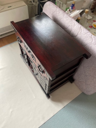 車箪笥 車付タンス 天然木 和箪笥 民芸家具 中古品