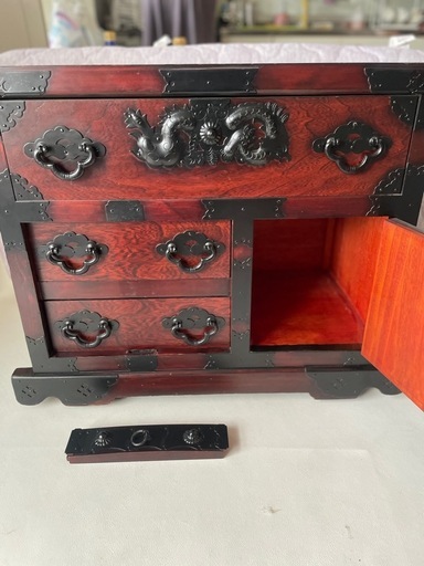 車箪笥 車付タンス 天然木 和箪笥 民芸家具 中古品