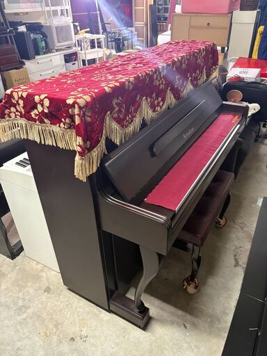 【リユースショップスパークル】希少✨クロイツェル 高級 ワインレッド アップライトピアノ KE-600 猫足 ドイツ レア 状態綺麗♪