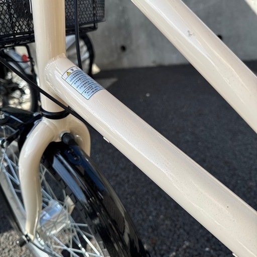 サイクルあさひ　クリームカーゴ　　ほぼ新品　チャイルドシート付き