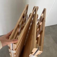 すのこベッド シングル 4つ折り 檜 木製 天然木 ひのき すのこ ベッド 折りたたみ 収納 （ 二つ折り 折りたたみベッド すのこマット ベット ヒノキ 除湿 すのこベット スノコベッド 湿気 カビ ダニ 対策 折り畳み ）の画像