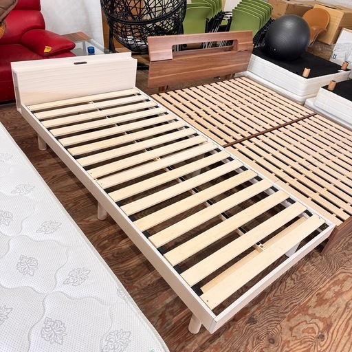 A2219?配達設置可?シングルベッド➕マットレス付きセット　100x200cm?