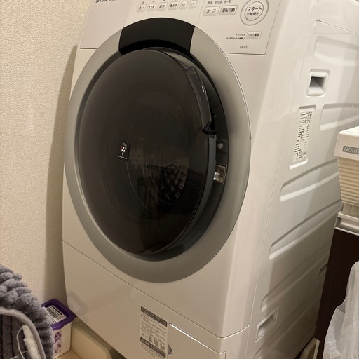 「【美品】ドラム式洗濯機 シャープ 7kg 乾燥機能付 引取限定」