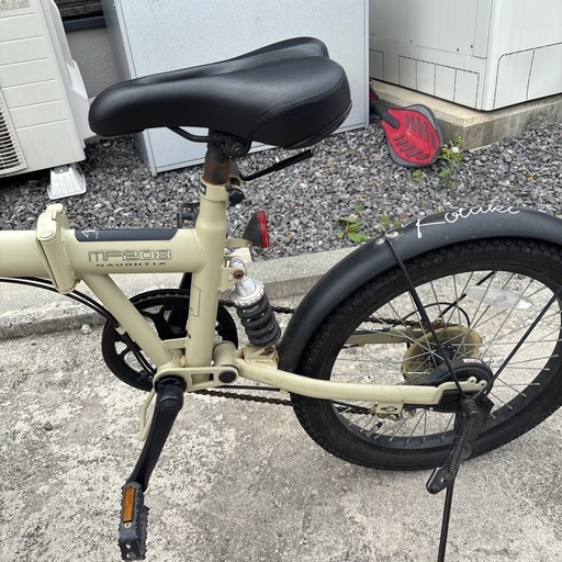 折りたたみ自転車　ベージュ