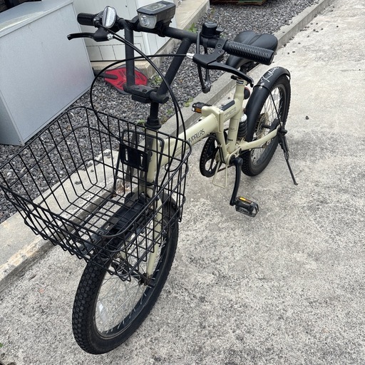 折りたたみ自転車　ベージュ