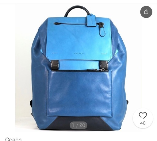 COACH マンハッタン バックパック カーフレザー
