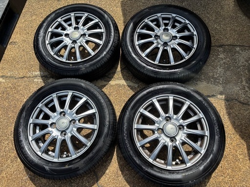 155/65R13 残溝9部山 グッドイヤー アルミ付 4本 (ワイエム【車買取 
