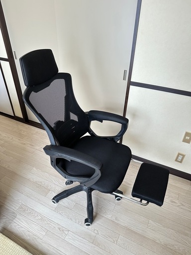 オフィスチェア フットレスト付き