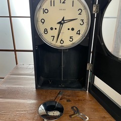 SEIKO 振り子時計 ゼンマイ式 30DAY 動作未確認の画像