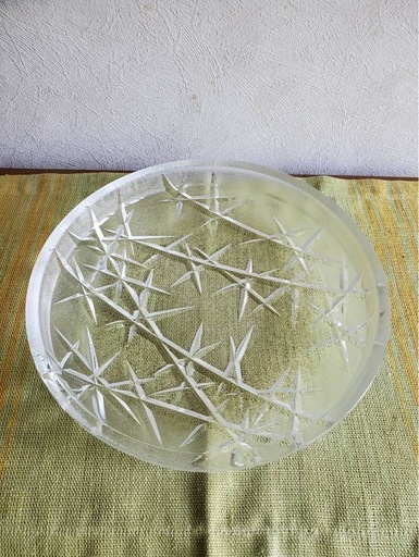 ガラス大皿 (バレー) 岡本の食器《プレート》の中古あげます・譲ります 