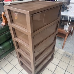 ◇収納ケース◇プラスチックチェスト◇5段　　0409-04の画像