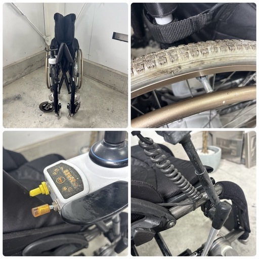 YAMAHA 折りたたみ電動車椅子 メッシュ ジョイスティック 自走式 バッテリー 充電器付