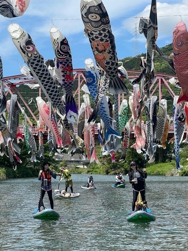 イベント　鯉のぼりsup