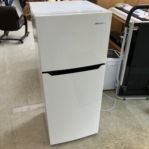 店2604-192 Hisense 2ドア冷蔵庫 HR-B1201 2018年製 120L 動作確認済み キズ汚れ有り