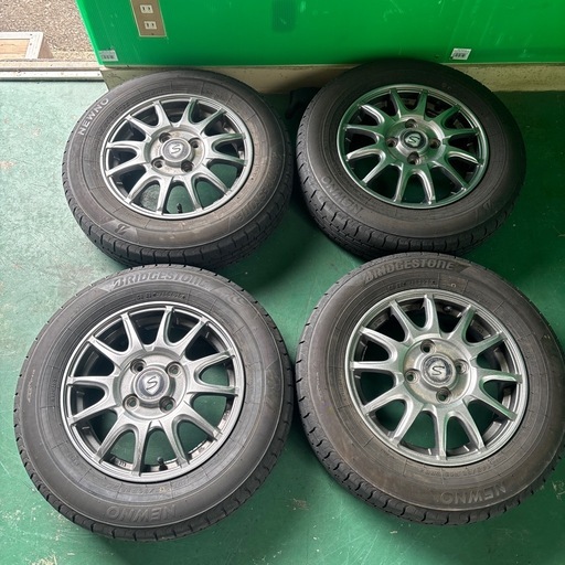 バリ山　タイヤホイールセット 145/80R13