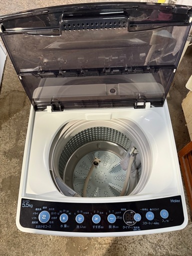 ハイアール 洗濯機 5.5kg ホワイト JW-C55FK(W)
