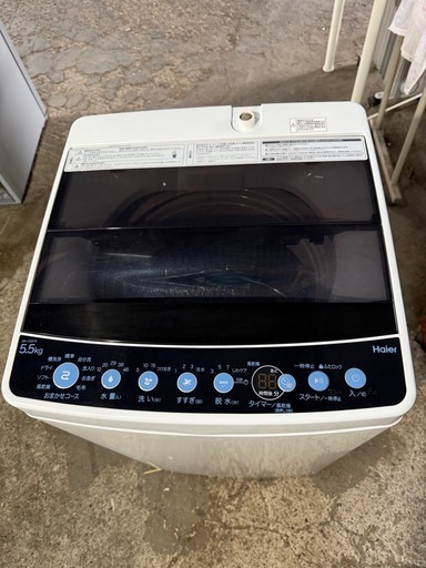 ハイアール 洗濯機 5.5kg ホワイト JW-C55FK(W)