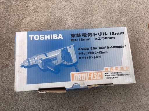 TOSHIBA 東芝 DRDV-13C 電気ドリル 13mm 無段変速