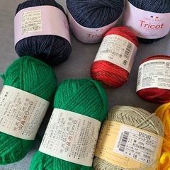 毛糸　いろいろ　手芸　編み物の画像