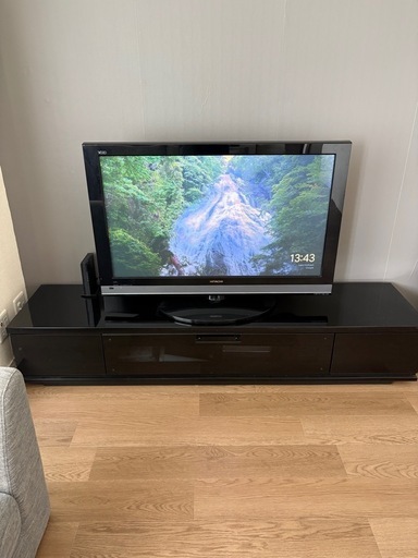【5月上旬まで】【即日引渡可】録画機能付42型テレビ ＆ 国産180cm幅テレビ台 ＋ ケーブル