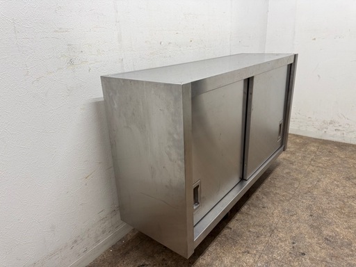 ステンレス　業務用　吊り棚　戸棚　厨房　飲食店　W１１００ｘＤ３４０ｘＨ６００ｍｍ